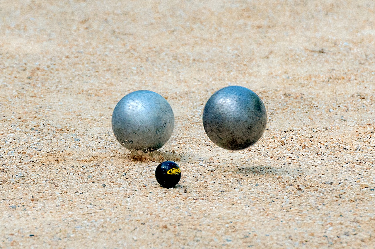 petanque, balls, play